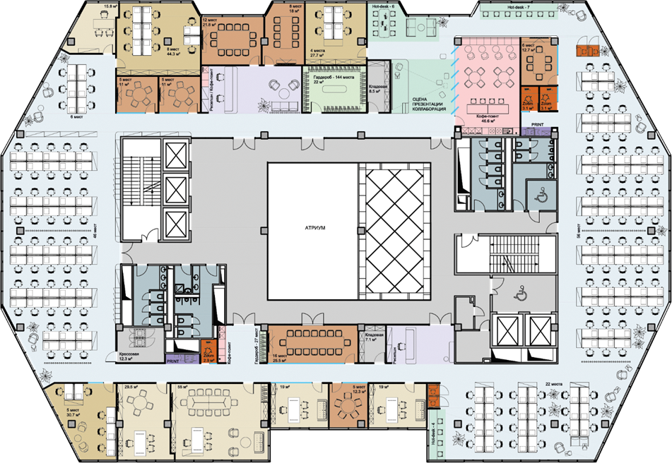 тест-фит этажа